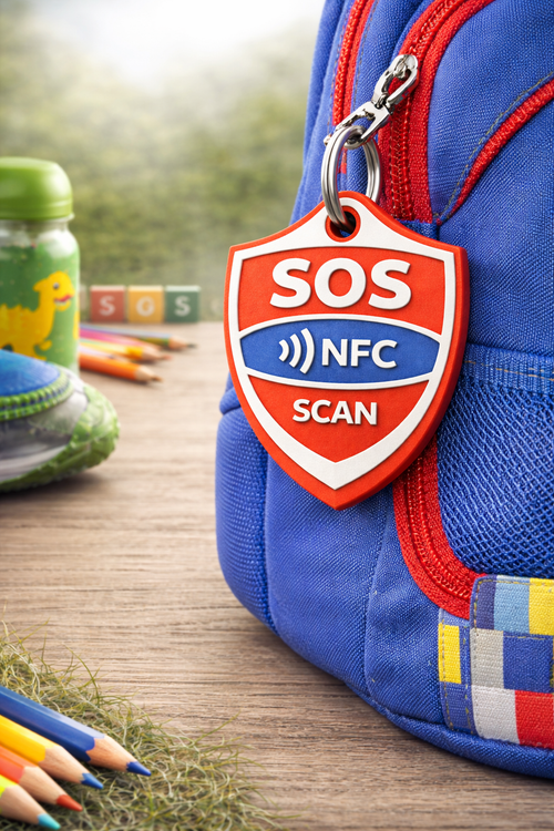 NFC SOS Anhänger für Kinder – zusätzliche Produktansicht