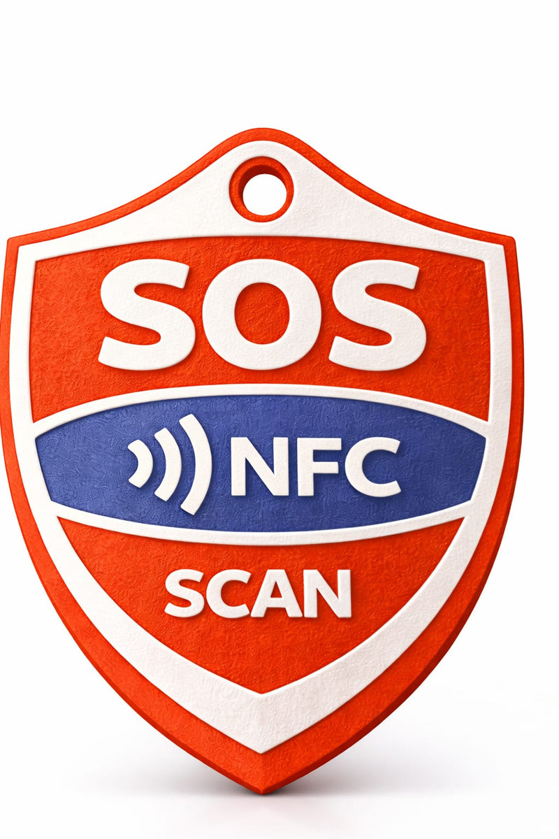 SOS TAG in Rot, Weiß und Blau